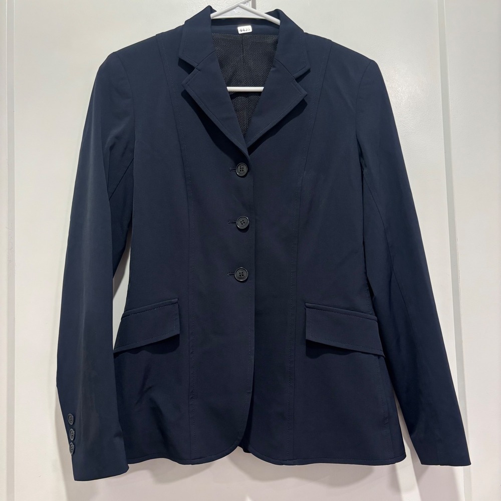 The Tailored Sportsman Navy Blue English Riding Show Coat Blazer Size 0R 6R